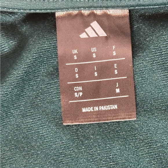 Adidas Teal and White Colorblock Track Jacket NWOT - Picture 9 of 11